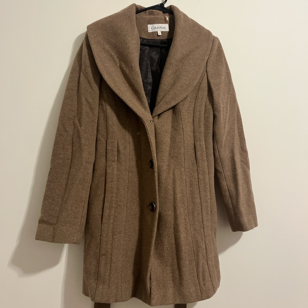 Calvin Klein Women's Tan Trench Coat